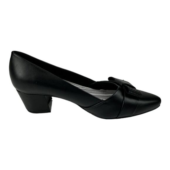 New Easy Street Women Black Shoes Pointed toe Slip-on Heels Pumps US 6.5 - Picture 6 of 10